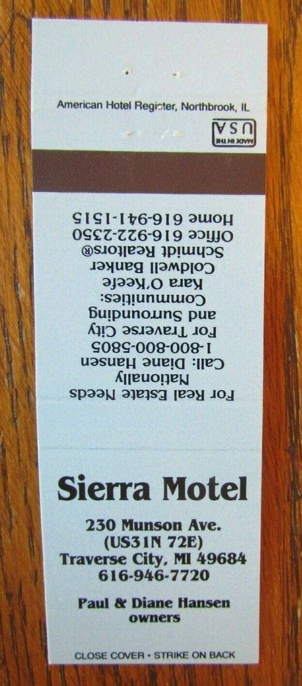 Sierra Motel - Matchbook